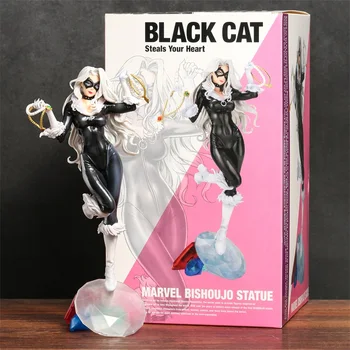 Marvel Bitiş Şarkısı Heykeli Siyah Kedi Şekil PVC Koleksiyon Model Oyuncak Bebek Brinquedos