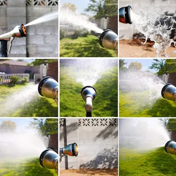 Metal Yüksek Basınçlı Su aracı Araba Yıkama Temizleme Memesi Temizleyici Köpük bahçe hortumu Su Yağmurlama Sebze Sprey Sulama