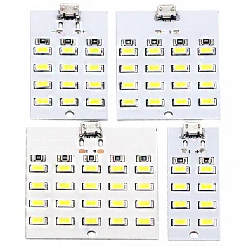 Mikro Usb 5730 LED Aydınlatma Paneli USB mobil ışık Acil Durum Işığı Gece Lambası Beyaz 5730 Smd 5V 430ma ~ 470ma DIY masa lambası
