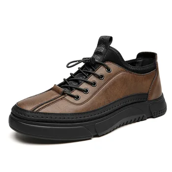 Moda Rahat Tembel sürüş ayakkabısı Erkekler için Deri İnek Derisi Flats Erkekler için Bahar Sonbahar Yeni Tasarımcı Loafer'lar Erkek