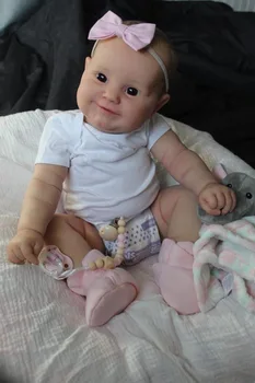 NPK 60 CM Büyük Erkek Bebek Reborn Yürümeye Başlayan Maddie Gerçekçi 3D Cilt Çoklu Katmanlar Boyama Görünür Damarlar Koleksiyon Sanat Bebek
