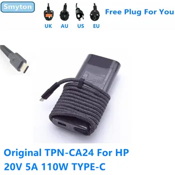 Orijinal AC Adaptör Şarj Cihazı HP 110 W 20 V 5A TİP-C 5 V 2A USB TPN-CA24 TPN-DA24 laptop güç kaynağı