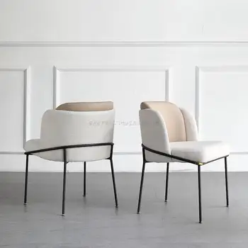 Oturma Odası Rahatlatıcı yemek sandalyesi İskandinav Modern Yatak Odası yemek sandalyesi Salonu Makyaj Tasarım Moveis Para Casa Ev Eşyaları