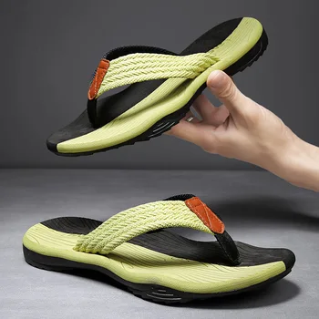 Parmak arası terlik Erkek Yeni kaymaz erkek terlikleri Moda Trendi Karışık Renkler Eğlence Açık Havada plaj sandaletleri Chanclas De Verano Para