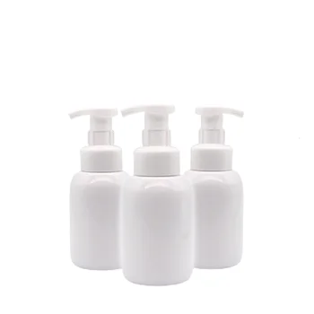 Pompa şişesi Plastik Boş Yuvarlak Omuz PET 300ml Duş Jeli Doldurulabilir Ambalaj Kozmetik Şampuan Losyon Şişeleri 15 Adet