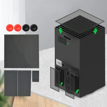 PVC Oyun Ana Filtre tozluk Dayanıklı ana ısı dağılımı örgü nem geçirmez 2 Çift Rocker Kapaklar Xbox Serisi X