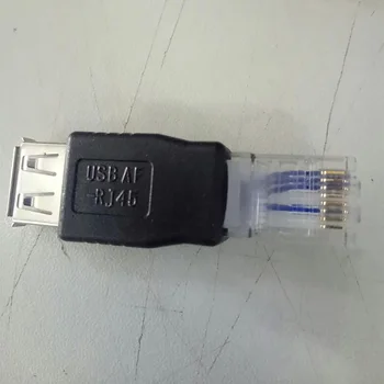 RJ45 Adaptörü Yönlendirici Fiş Erkek Kadın Ethernet Arabirim Cihazı Taşınabilir USB Lan Ağ
