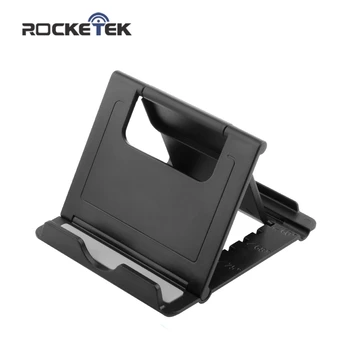 Rocketek Ayarlanabilir Katlanabilir Cep Telefonu Tablet Danışma Standı Tutucu Smartphone Cep Telefonu Braketi iPad Samsung iPhone için