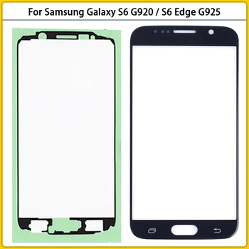Samsung Galaxy S6 G920 G920F dokunmatik LCD ekran Ekran Ön Cam Panel S6 Kenar G925 G925F Dış Cam Lens Değiştirme