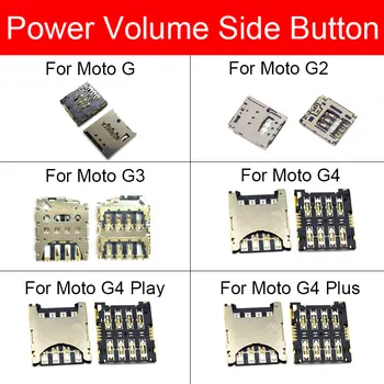 SIM ve SD Yuvası Kart Tepsi Moto Motorola G İçin G2 G3 G4 Oyun Artı G5 G5S Artı Bellek Sim kart tutucu adaptör soketi Onarım Parçaları