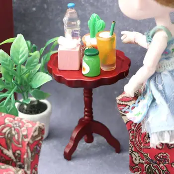 Simüle Masa Oyuncak Yaratıcı Pürüzsüz Yüzey tripod desteği Mikro Peyzaj Kaynağı Minyatür Masa Oyuncak Dollhouse Masa Modeli