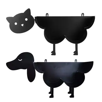 Siyah Hayvan Şekli tuvalet kağıdı tutucu Kağıt kağıt havlu tutacağı Standı Banyo Ev Depolama Bağlantısız Süsler