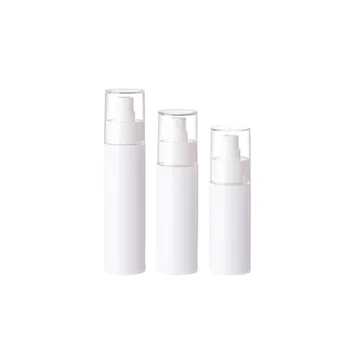Sprey Sis Şişesi Beyaz Plastik Ambalaj PET Şeffaf Kapaklı 80ml 100ml 120ml Kozmetik Konteyner Toner pompa şişeleri 20 Adet