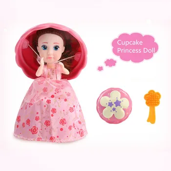Sürpriz Cupcake Prenses Bebek Deforme s Kız Güzel Sevimli Oyuncak doğum günü hediyesi Mini Kek Oyuncaklar Çocuklar için