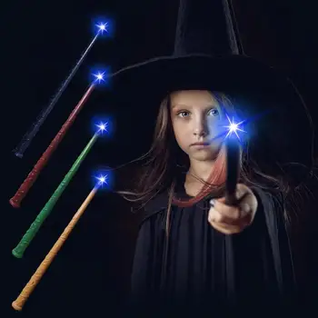 Sıcak satış Parlayan Sihirli Cadı Sihirbazı Değneklerini Ses Aydınlatıcı Oyuncak Değnek Çocuk Kız Erkek Parti Kostüm Cosplay Prop