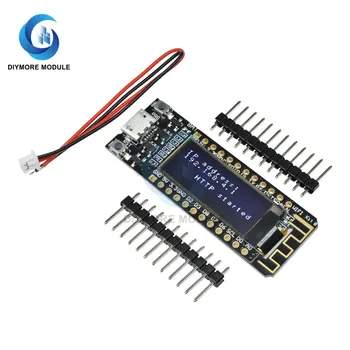 WİFİ Modülü mikro usb ESP8266 CP2104 NodeMCU 0.91 inç OLED Ekran ile Arduino için IOT Akıllı Ev Geliştirme Araçları