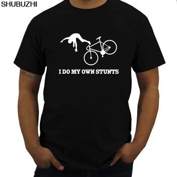 yaz moda Komik erkek kısa kollu tişört Ben Kendi Stunts-Fly Off Bisiklet Dublör