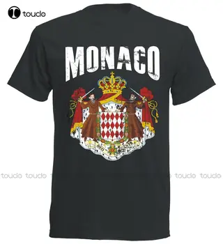 Yaz Sıcak Basit Kısa Kollu pamuklu tişört Monaco T-Shirt Vintage Futbolcu Moda Komik Yeni Xs-5Xl