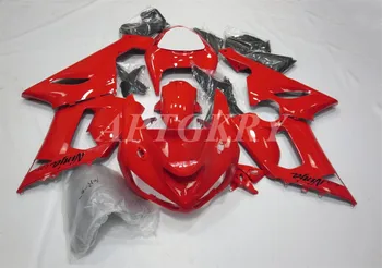 Yeni ABS Plastik Kabuk Motosiklet kaporta kiti Fit İçin Kawasaki Ninja ZX6R 636 ZX-6R 2005 2006 Kaporta seti Özel Kırmızı
