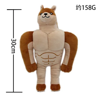 Yeni Swole Doge peluş oyuncak Sevimli Hayvan Swole Doge Yumuşak dolgu yastık Bebek 30 cm Hediyeler İçin Çocuk Erkek
