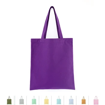 Yeniden kullanılabilir pamuk Tote alışveriş çantaları yeniden kullanılabilir Canas çanta yaşam için kadın çanta