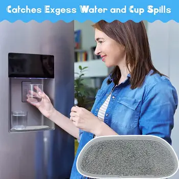 Yıkanabilir 2 Renk Sıçrama Dayanıklı Kahve Makinesi Su Damlayan Catcher Drenaj Mat Mutfak Drenaj Mat Günlük Kullanım