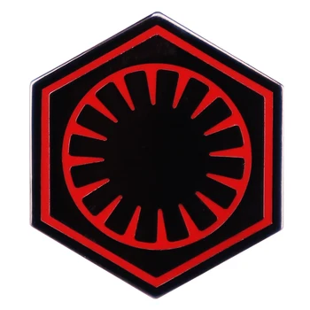 Yıldız Savaşı İlk Ordder Logo Emaye Pin Halefi Galaktik X İmparatorluğu Rozeti Sırt Çantası Dekorasyon Takı